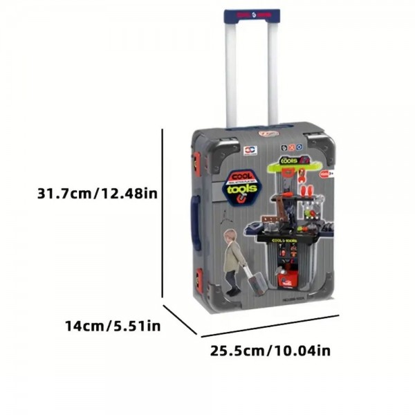 Banc de lucru jucarie Rovo 102A, cu unelte si accesorii, 42 piese (102A) Banc de lucru jucarie Rovo 102A, cu unelte si accesorii, 42 piese (102A)