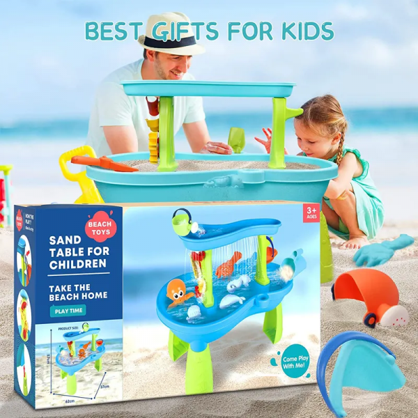 Masuta de joaca Rovo HG-1219 pentru apa si nisip, accesorii incluse (HG-1219)