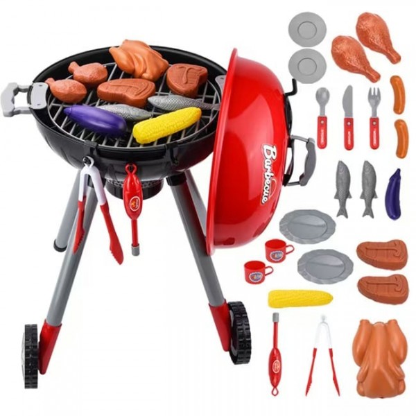 BBQ Grill Gratar jucarie Rovo 901A, lumini si sunete, 22 piese (008-901A) BBQ Grill Gratar jucarie Rovo 901A, lumini si sunete, 22 piese (008-901A)