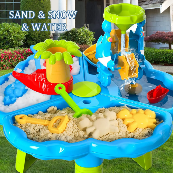 Masuta de joaca Rovo J9125 pentru apa si nisip, accesorii incluse (J9125)