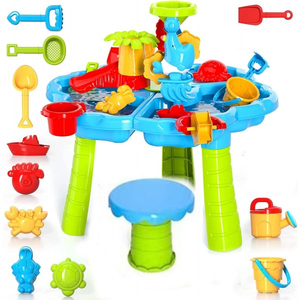 Masuta de joaca Rovo J9125 pentru apa si nisip, accesorii incluse (J9125)