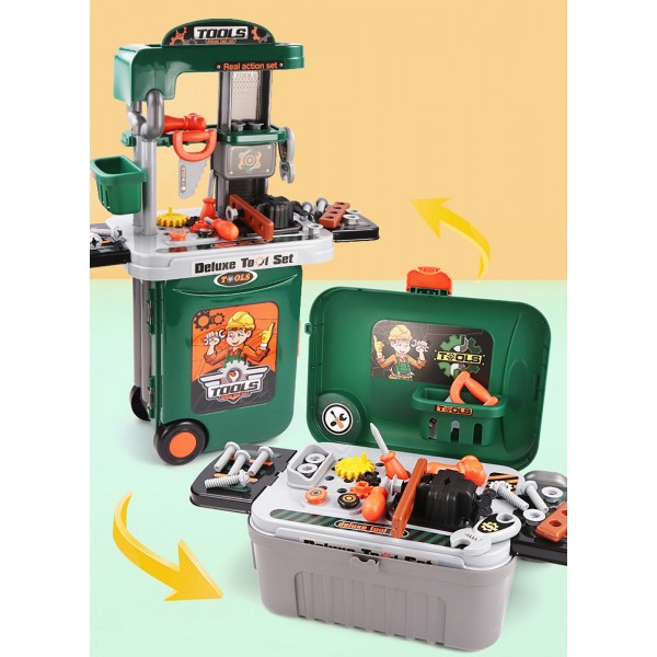 Banc de lucru jucarie Rovo 952, cu unelte si accesorii, 35 piese (008-952) Banc de lucru jucarie Rovo 952, cu unelte si accesorii, 35 piese (008-952)