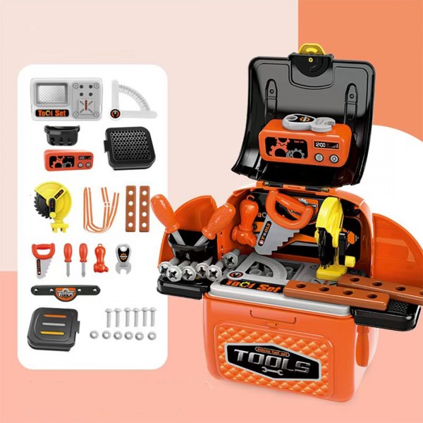 Banc de lucru jucarie Rovo 962, cu unelte si accesorii, 28 piese (008-962) Banc de lucru jucarie Rovo 962, cu unelte si accesorii, 28 piese (008-962)