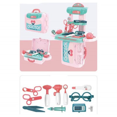 Set de joaca doctor Rovo 975, 3 in 1, trusa de doctor, 20 piese (008-975)