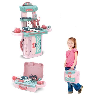 Set de joaca doctor Rovo 975, 3 in 1, trusa de doctor, 20 piese (008-975)