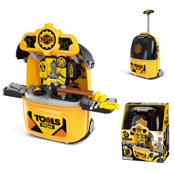 Banc de lucru jucarie Rovo 982, cu unelte si accesorii, 33 piese (008-982) Banc de lucru jucarie Rovo 982, cu unelte si accesorii, 33 piese (008-982)