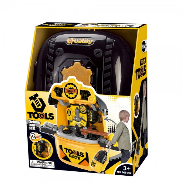 Banc de lucru jucarie Rovo 982, cu unelte si accesorii, 33 piese (008-982) Banc de lucru jucarie Rovo 982, cu unelte si accesorii, 33 piese (008-982)