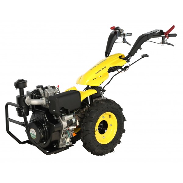 Motocultor multifunctional ProGARDEN Campo U12E 12CP, diesel, pornire electrica, 3+2 viteze, reductor (5130000019)