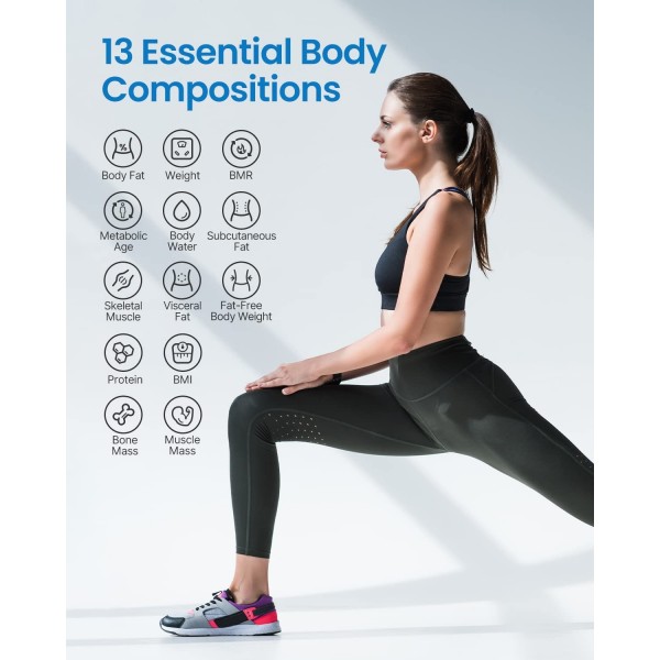 Cantar de baie Smart Renpho WBE28, Wifi, Bluetooth, Maxim 180Kg, 13 masuratori, BMI, Compatibil cu Samsung Health, Apple Health, Google Fit and Fitbit sync (PUK-ES-WBE28-BK) Cantar de baie Smart Renpho WBE28, Wifi, Bluetooth, Maxim 180Kg, 13 masuratori, BMI, Compatibil cu Samsung Health, Apple Health, Google Fit and Fitbit sync (PUK-ES-WBE28-BK)