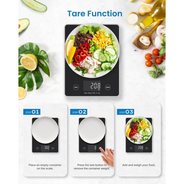 Cantar SMART Digital Nutritional de Bucatarie RENPHO R-T001 – Bluetooth, Calorii, Dieta si Fitness, compatibil Apple Health, Fitbit, Samsung Health (R-T001) Cantar SMART Digital Nutritional de Bucatarie RENPHO R-T001 – Bluetooth, Calorii, Dieta si Fitness, compatibil Apple Health, Fitbit, Samsung Health (R-T001)