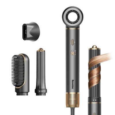 Ondulator Multistyler Rovotec 802A, 5 in 1, Tehnologie Coanda, Uscator Profesional, 1300 W, 3 Trepte de viteza, 4 Trepte de temperatura (802A)