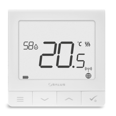 Termostat ambient Salus Quantum SQ610RF, compatibil cu sistemul IT600 smart Home - alb. 5 ani garantie (SQ610RF)