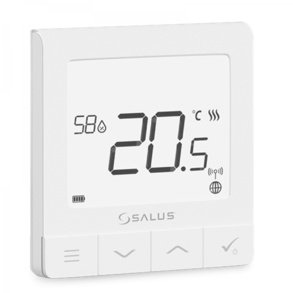 Termostat ambient Salus Quantum SQ610RF, compatibil cu sistemul IT600 smart Home - alb. 5 ani garantie (SQ610RF)