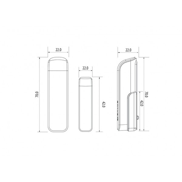 Salus Senzor tip "slim" pentru usă sau fereastră, cu baterie SW600 Salus Senzor tip "slim" pentru usă sau fereastră, cu baterie SW600