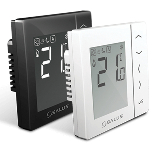 Salus Termostat neprogramabil, montaj în doză, butoane tactile, negru VS35B Salus Termostat neprogramabil, montaj în doză, butoane tactile, negru VS35B
