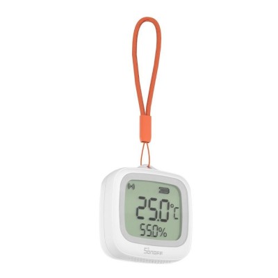 Senzor Temperatura si Umiditate SONOFF SNZB-02WD, Zigbee 3.0, IP65, cu Display LCD (SNZB-02WD)