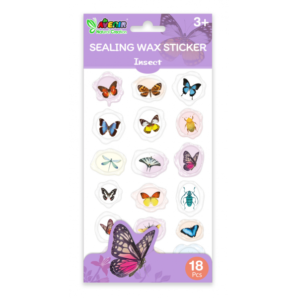 Abtibilduri imitatie sigiliu - Insecte, colectia Creatii Naturale