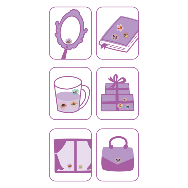 Abtibilduri imitatie sigiliu - Insecte, colectia Creatii Naturale