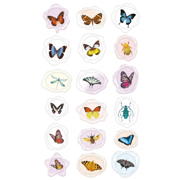 Abtibilduri imitatie sigiliu - Insecte, colectia Creatii Naturale