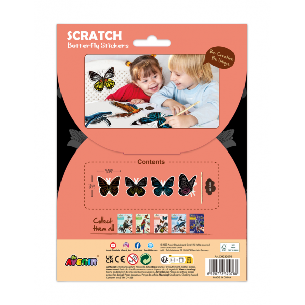 Abtibilduri razuibile - Fluturi, colectia Creatii Naturale