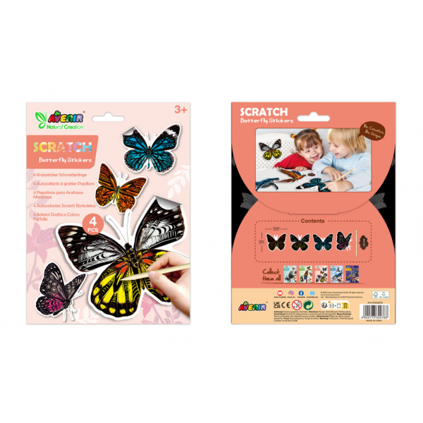 Abtibilduri razuibile - Fluturi, colectia Creatii Naturale