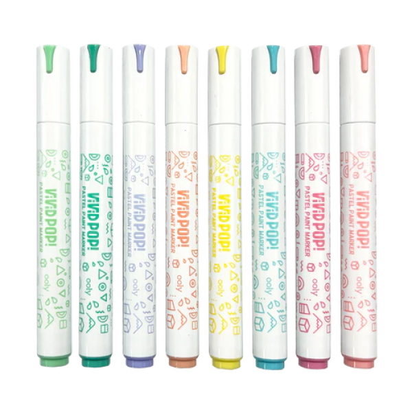 Carioci cu vopsea Vivid Pop! - set de 8, pastel