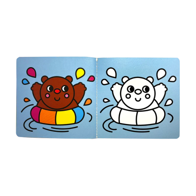 Carte de colorat cu contur reliefat - Our Vacation