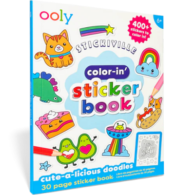 Carte de Stickere de Colorat Stickiville ,   Desene Dragalase