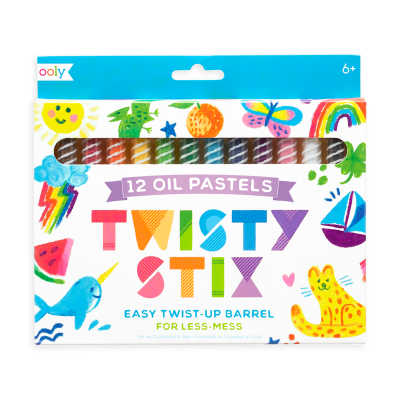 Creioane pictura cu ulei, Twisty Stix, set 12 culori