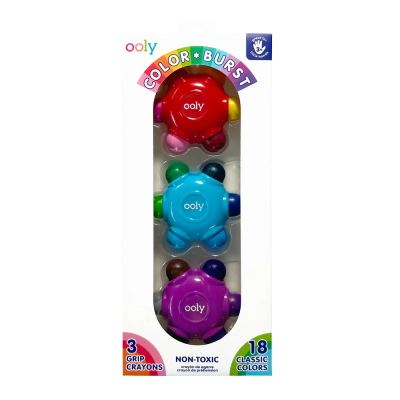 Set creioane cerate multicolore , set de 3   18 culori Grip Crayons