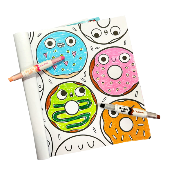 Creioane cerate duble, set de 6, Double up! , 12 culori