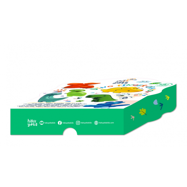 Creioane cerate pentru degete - Dinozauri, set de 6 - Haku Yoka Creioane cerate pentru degete - Dinozauri, set de 6 - Haku Yoka