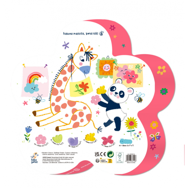 Creioane cerate pentru degete - Gradina, set de 6 - Haku Yoka