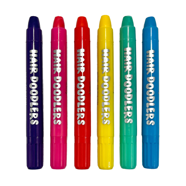 Creioane colorate pentru par Hair Doodlers - set de 6