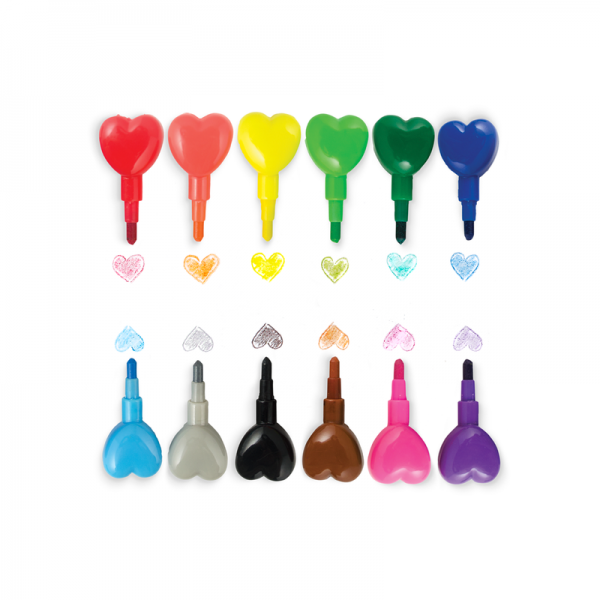 Creioane intercalate Heart to Heart