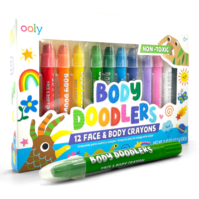 Creioane pictura pentru fata si piele, Body Doodlers, set de 12