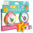 Kit DIY bijuterii Creatibles Flori Fermecate- plastilina cu uscare la aer - set de 6 culori si accesorii