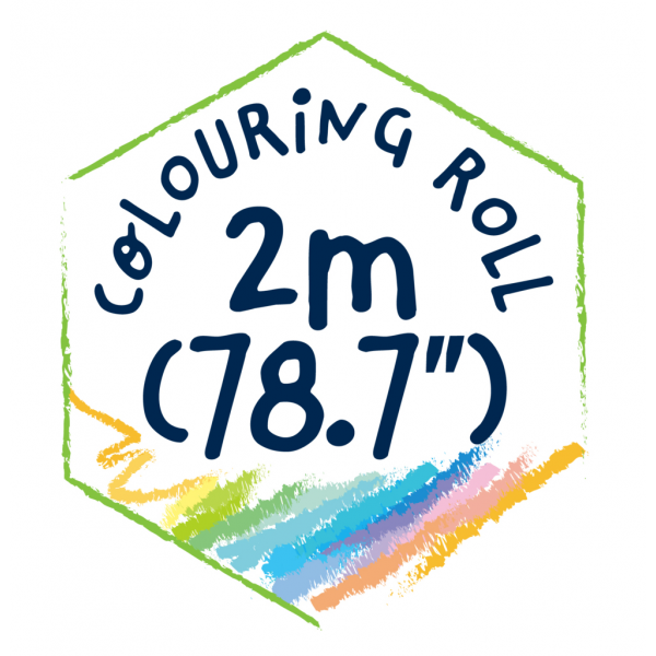 Kit rola de desenat Uneste punctele - 2 m, include 4 creioane colorate cerate, Vehicule - Haku Yoka