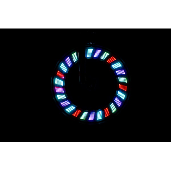 Lumina LED cu efecte animate pentru spite bicicleta, ShapeBrightz