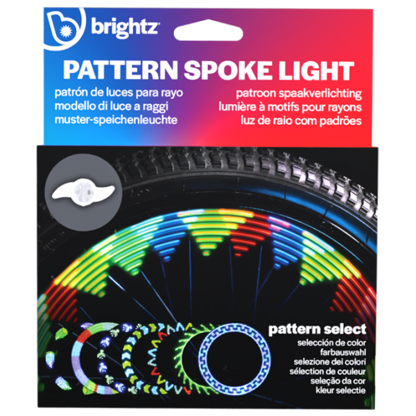 Lumina LED cu efecte animate pentru spite bicicleta, ShapeBrightz