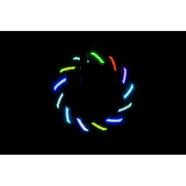 Lumina LED cu efecte animate pentru spite bicicleta, ShapeBrightz