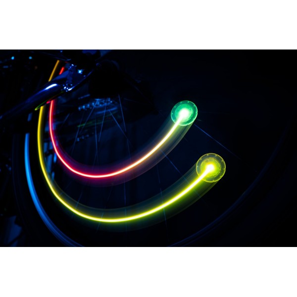 Lumina LED dubla pentru spite bicicleta, Orbit