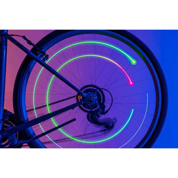 Lumina LED dubla pentru spite bicicleta, Orbit