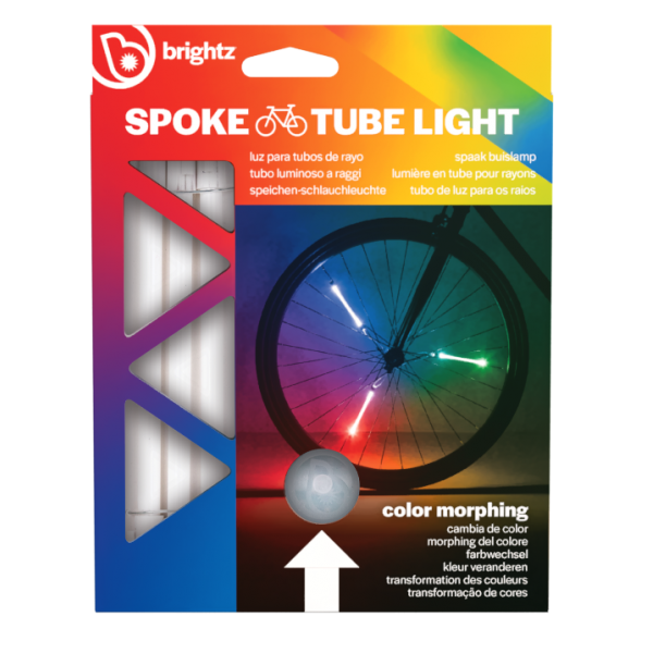 Lumini tubulare LED pentru roti bicicleta, SpinBrightz, multicolor