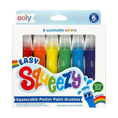 Pensule cu vopsea lichida Easy Squeezy - Set de 6