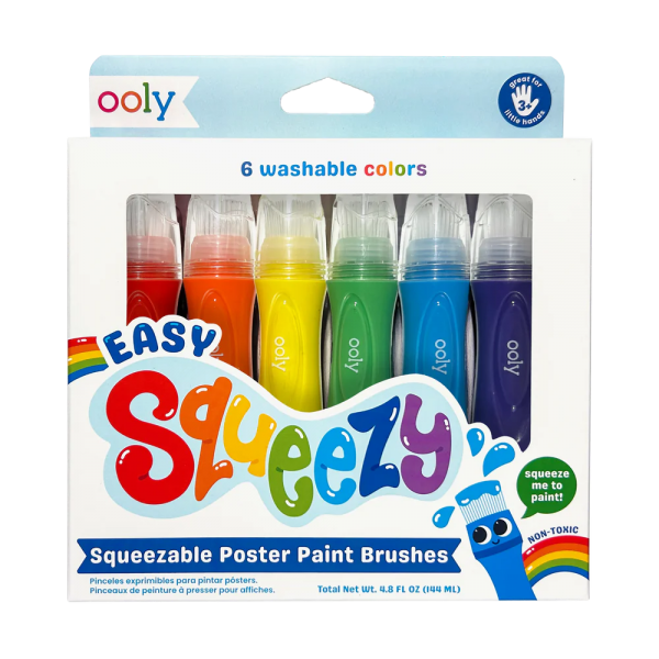 Pensule cu vopsea lichida Easy Squeezy - Set de 6