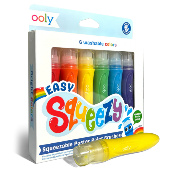 Pensule cu vopsea lichida Easy Squeezy - Set de 6