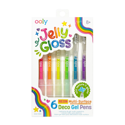Set 6 Pixuri Gel Neon Multisuprafata Jelly Gloss ,   Culori Vibrante