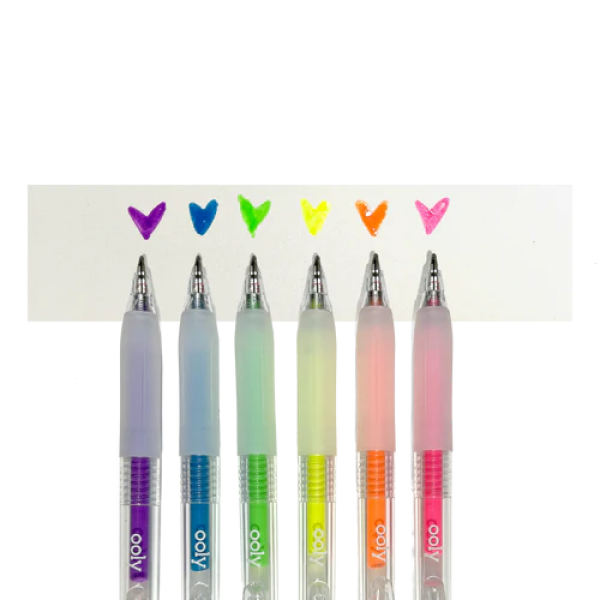 Set 6 Pixuri Gel Neon Multisuprafata Jelly Gloss ,   Culori Vibrante