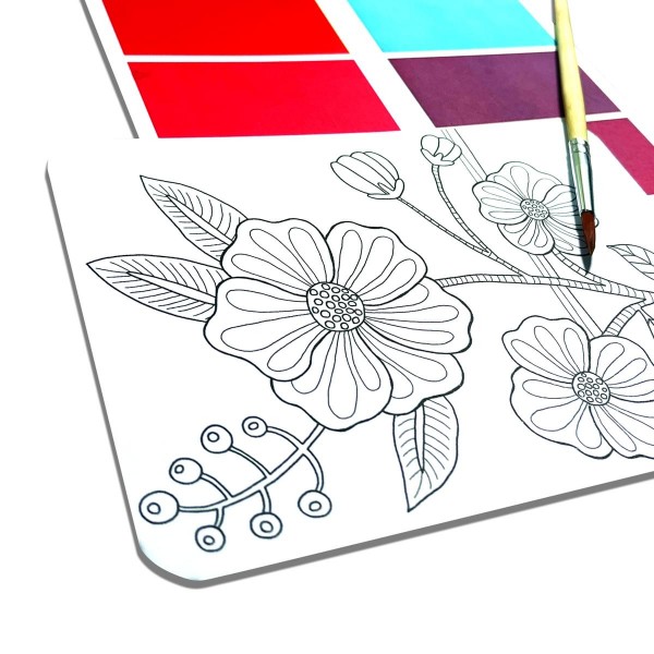 Set artistic cu acuarele DIY - Scenic Hues - Flori si gradini